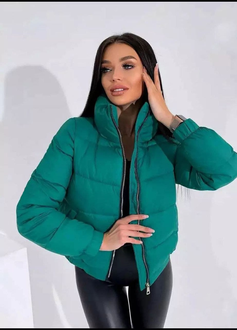 Зеленая зимняя женская куртка SoulKiss К-005