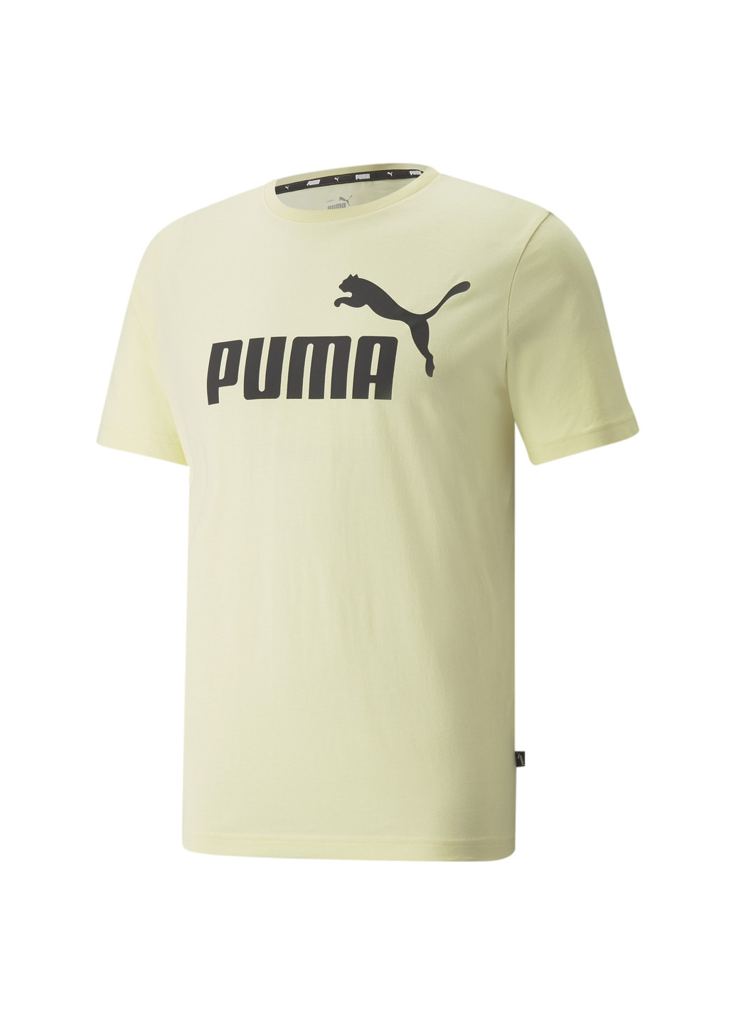 Желтая демисезонная футболка essentials logo men's tee Puma
