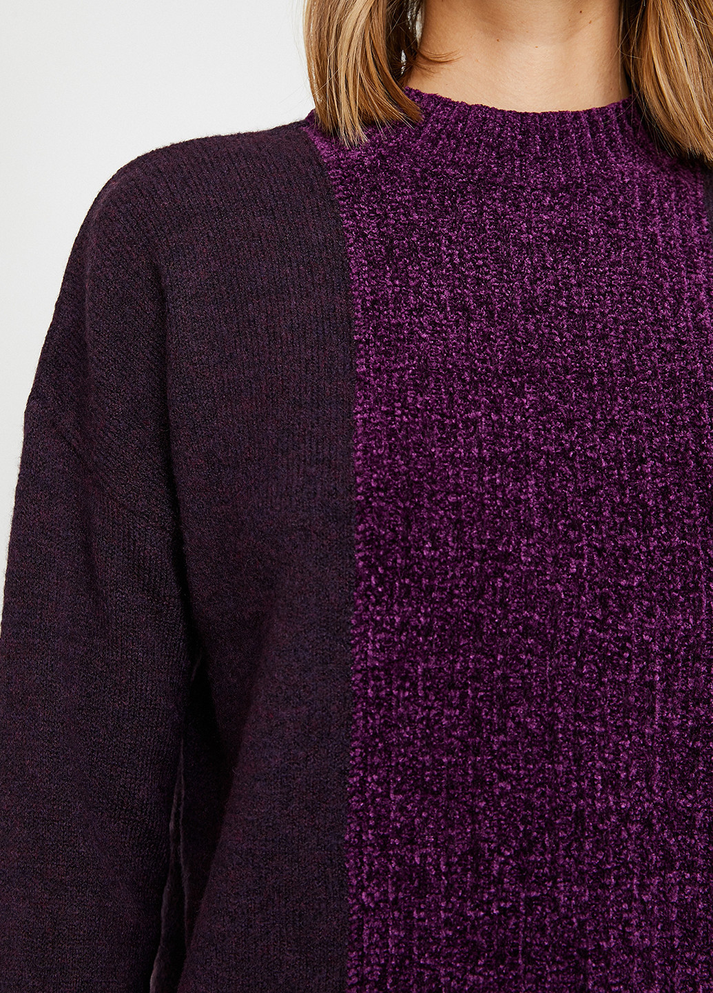 Темно-фиолетовый демисезонный свитер KOTON