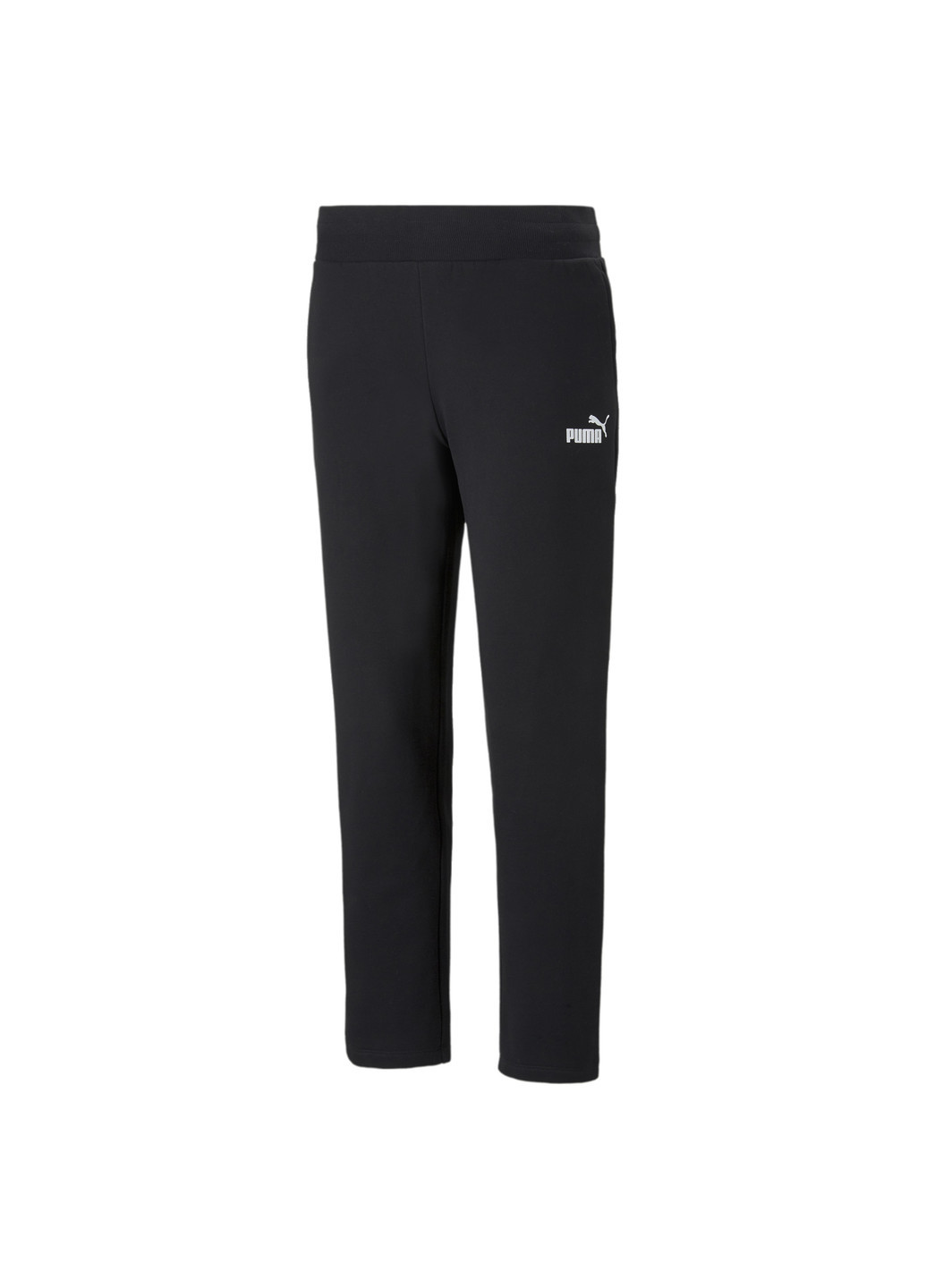Штани Essentials Women's Sweatpants Puma однотонні чорні спортивні бавовна, поліестер, еластан