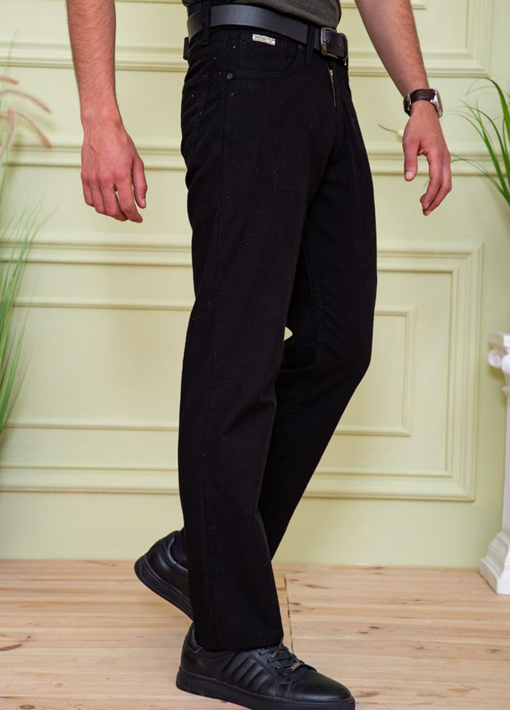 Черные летние прямые джинсы Ager