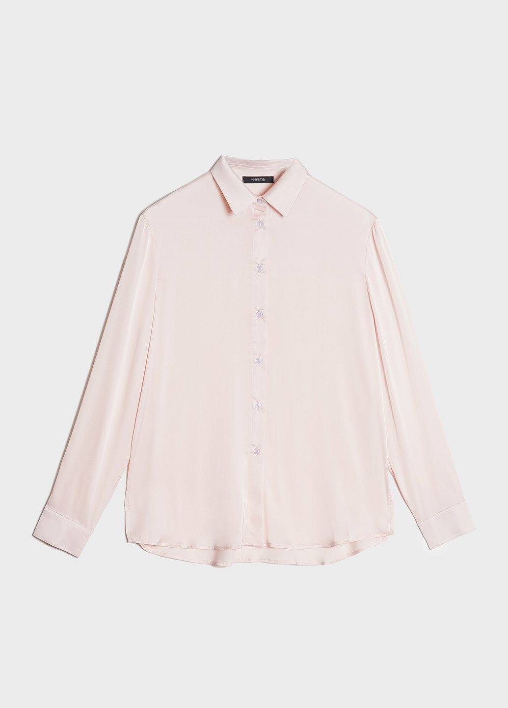 Світло-рожева демісезонна блуза жіноча атласна KASTA design