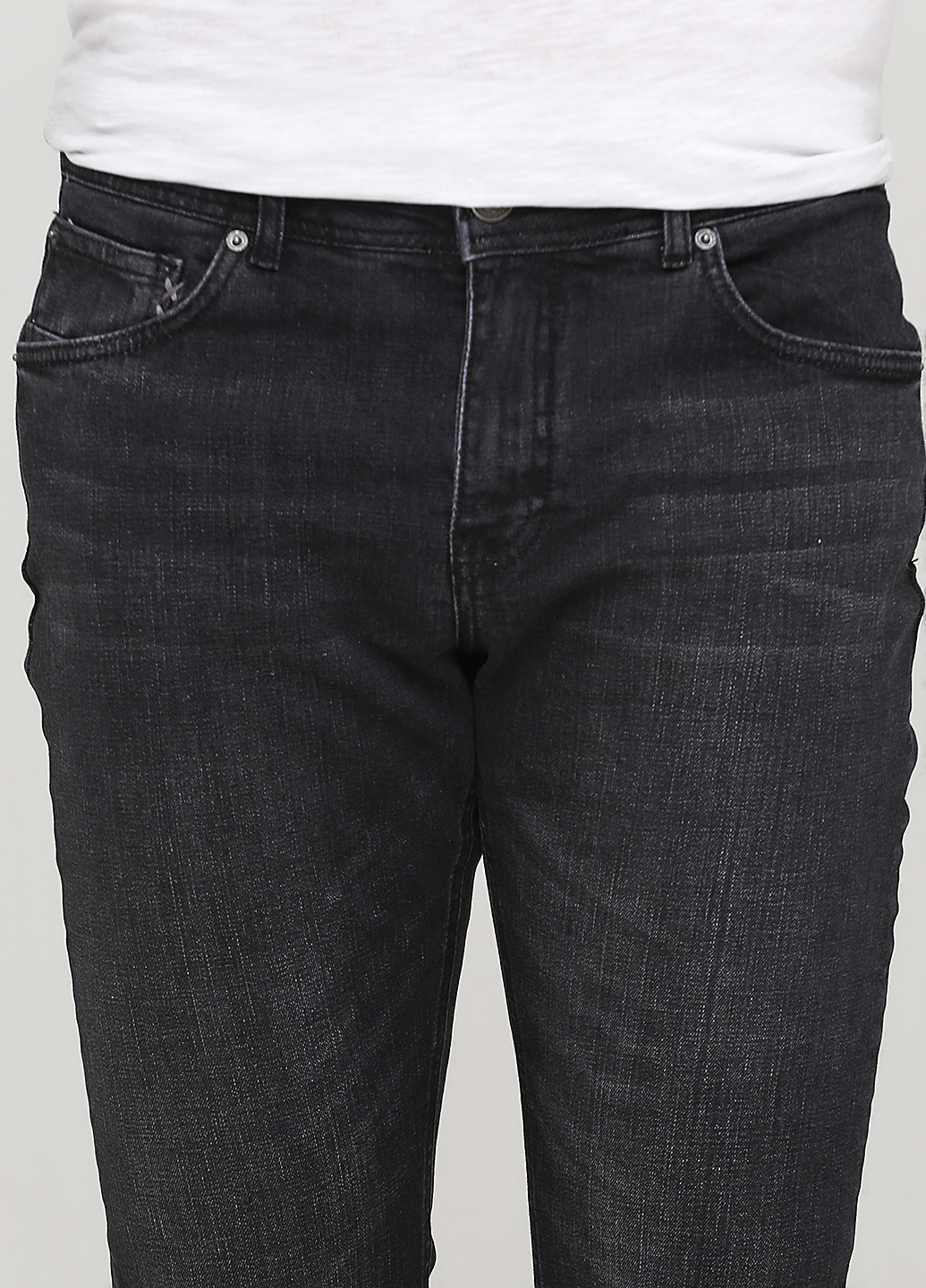 Темно-серые демисезонные прямые джинсы Madoc Jeans