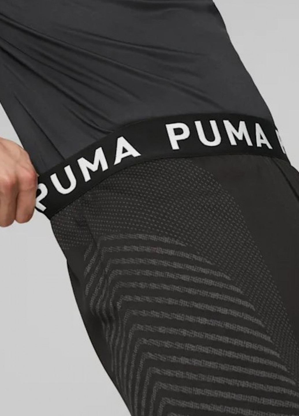 Шорты Puma логотипы чёрные спортивные полиэстер