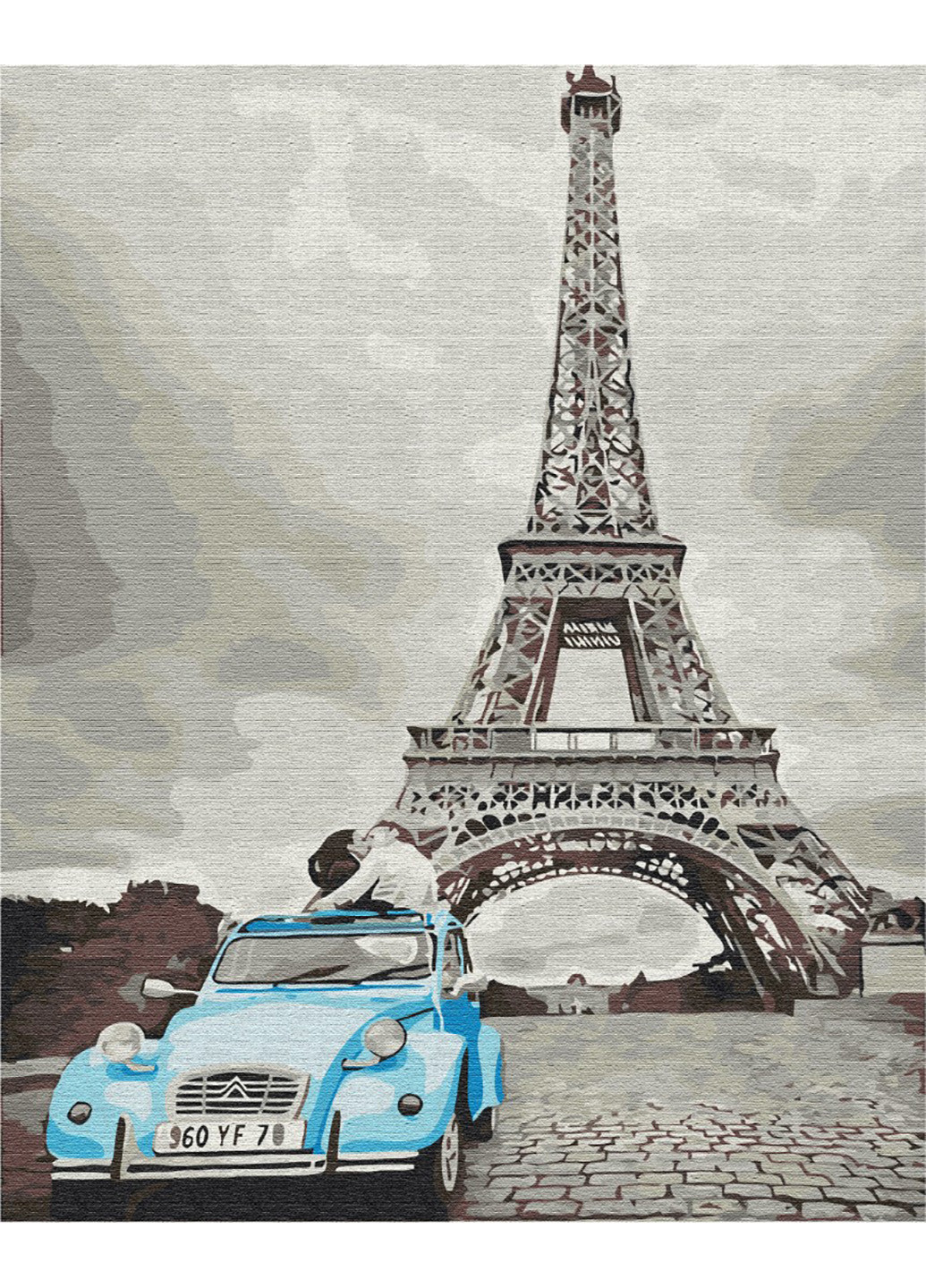 Картина по номерам "Ретро Париж" 40х50 см Brushme комбинированные