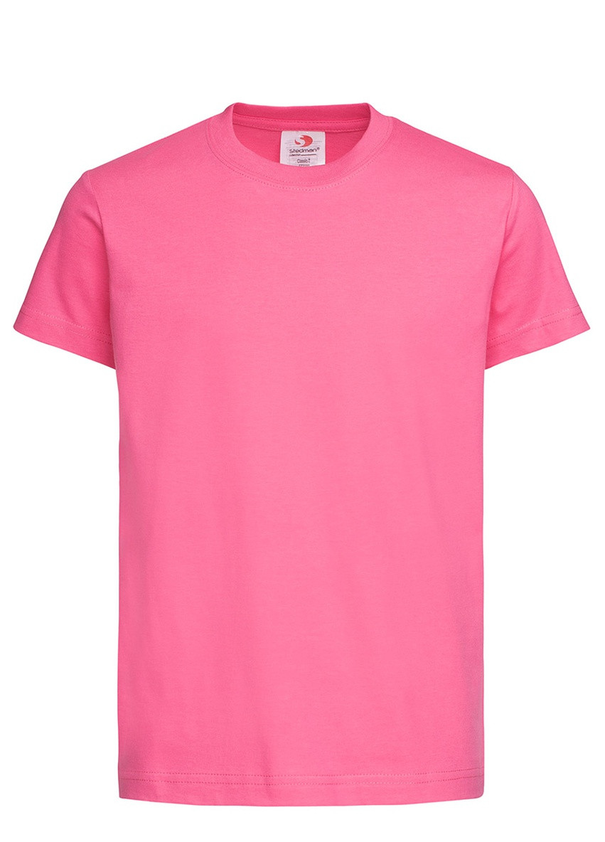 Розовая демисезонная футболка st2200-spk детская classic-t kids, sweet pink Stedman