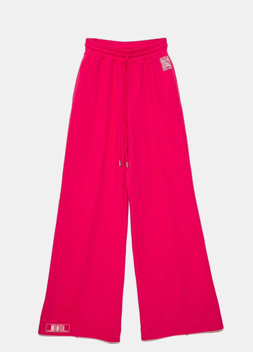 Малинові широкі штани Gepur однотонні рожеві