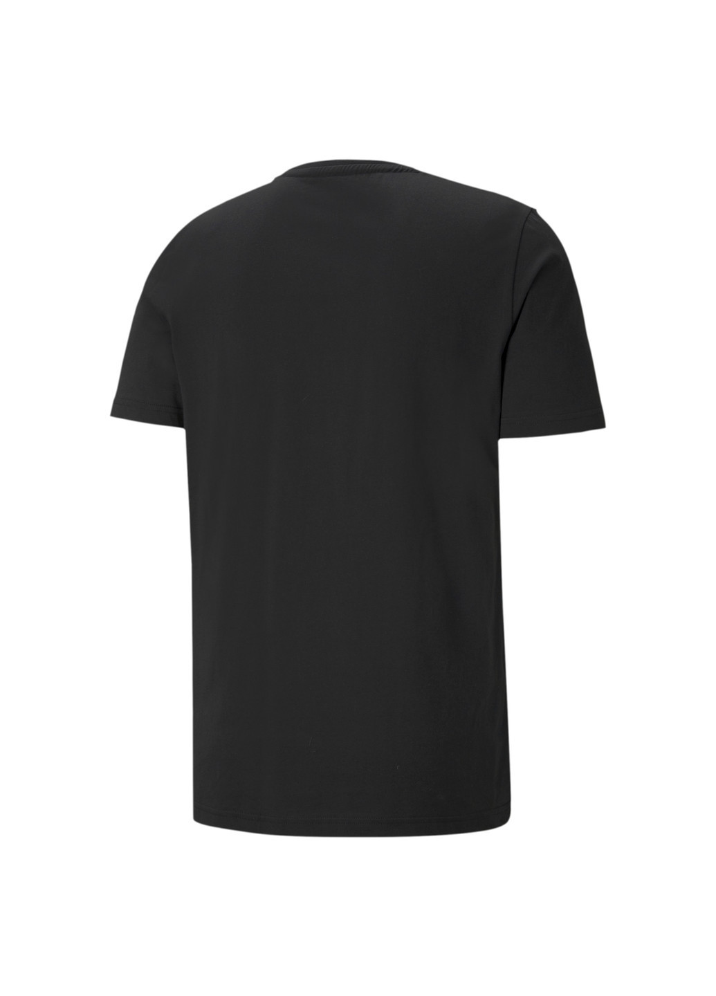 Чорна демісезонна футболка mercedes f1 logo men's tee Puma