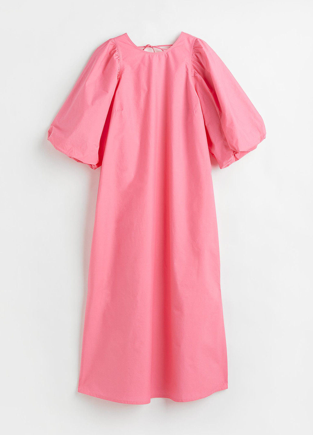 Рожева кежуал сукня оверсайз H&M однотонна