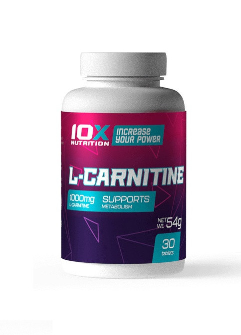 L-Carnitine - 30 таблеток 10X Nutrition бесцветная