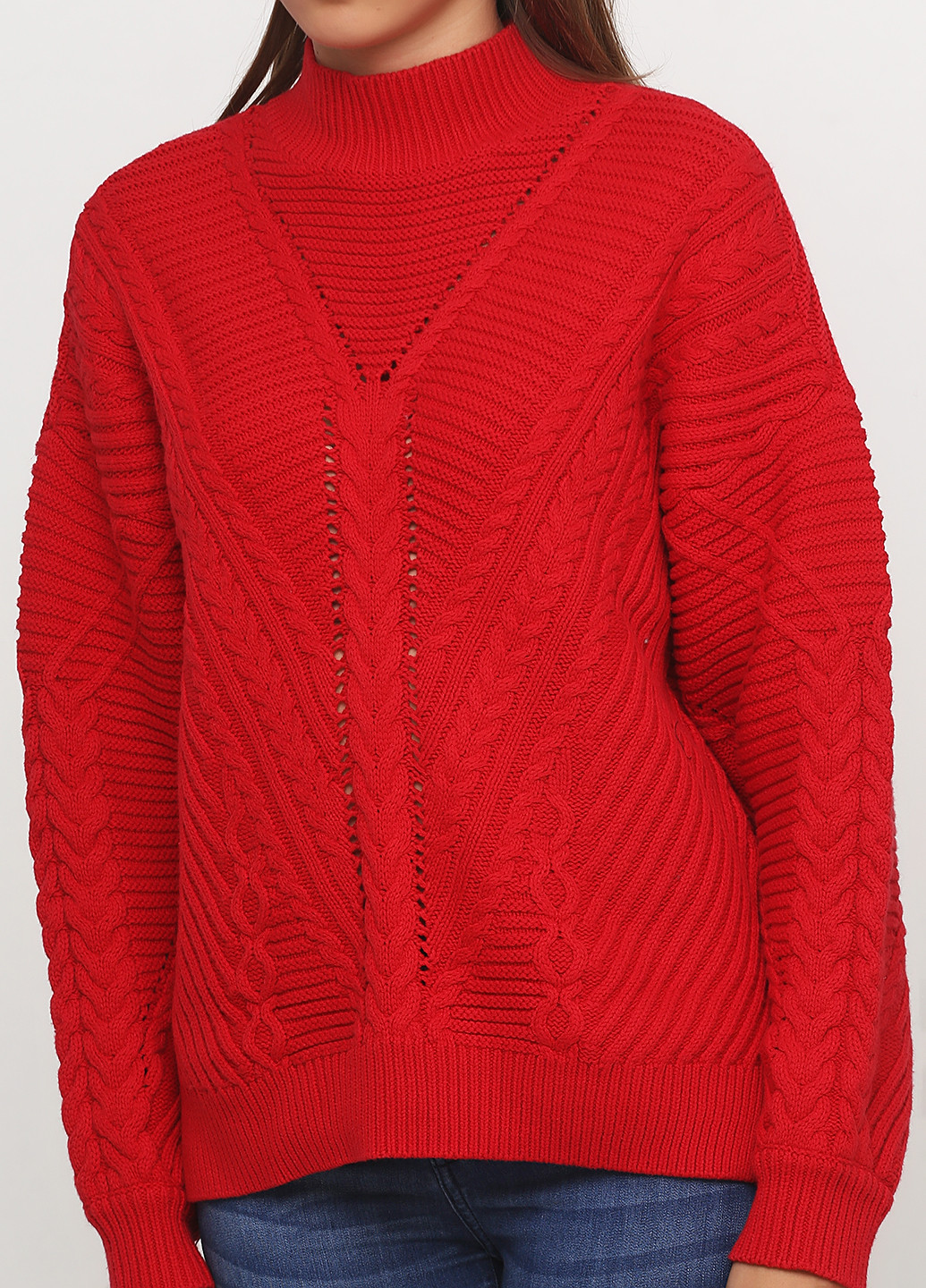 Красный демисезонный свитер By Very