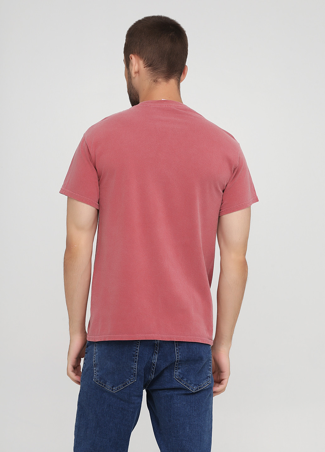 Світло-бордова літня футболка Gildan