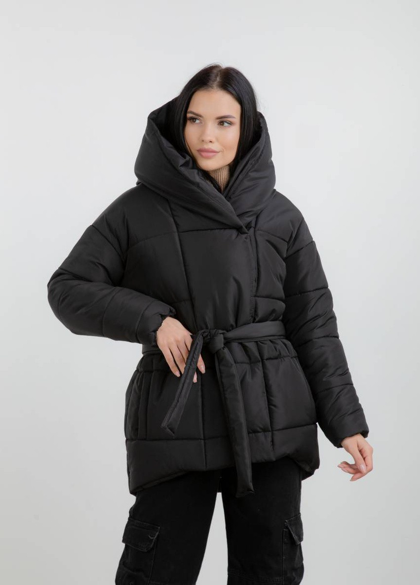 Черная зимняя куртка-одеяло romashka Ромашка Гренландія