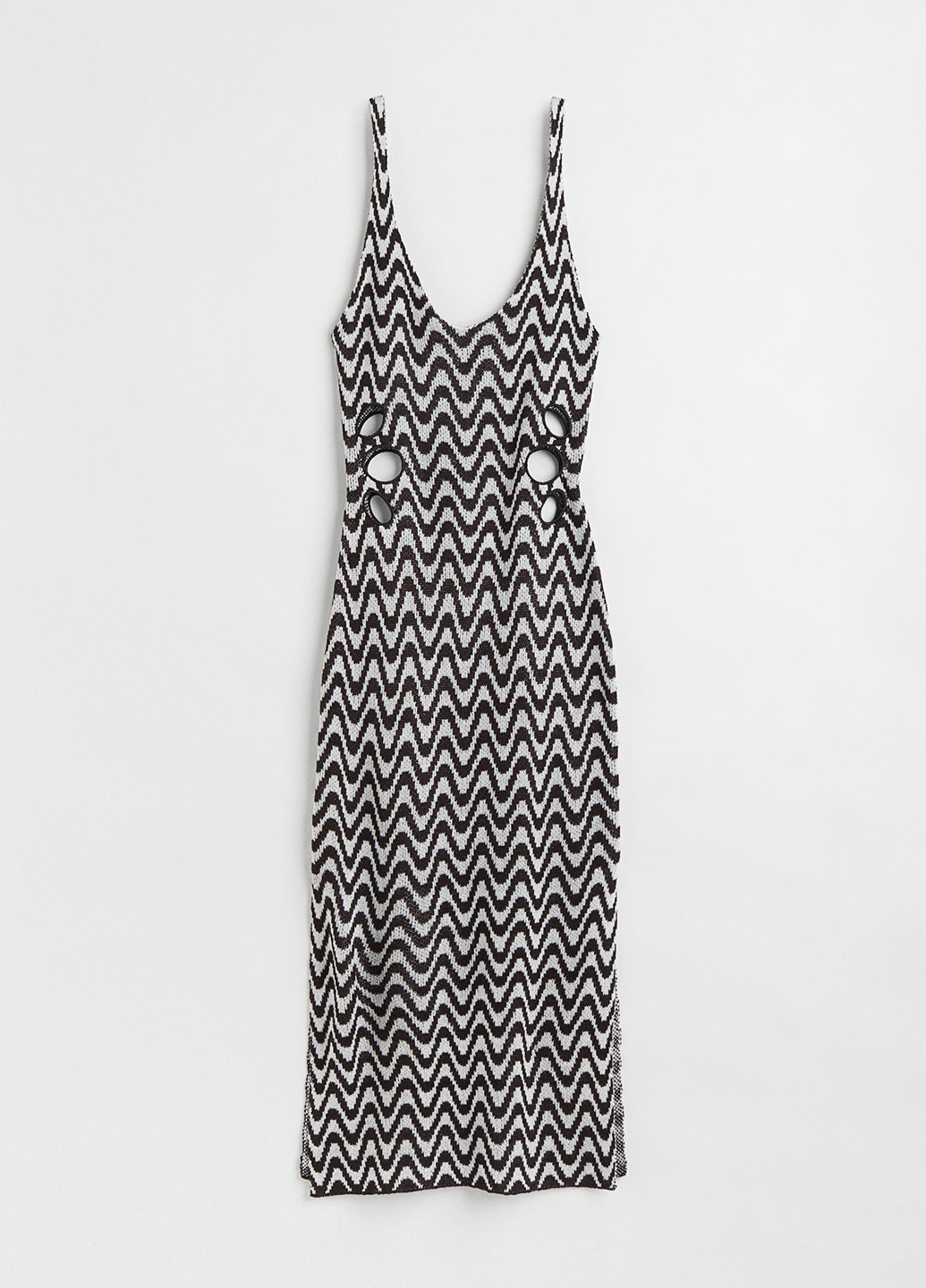 Чорно-білий кежуал сукня сукня-майка H&M з геометричним візерунком