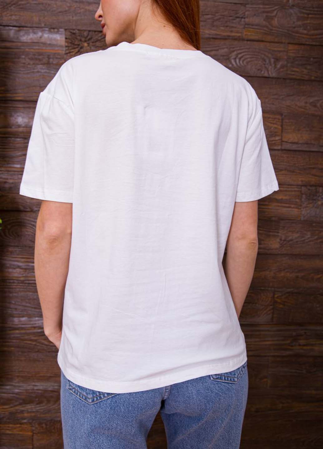 Біла літня футболка Ager