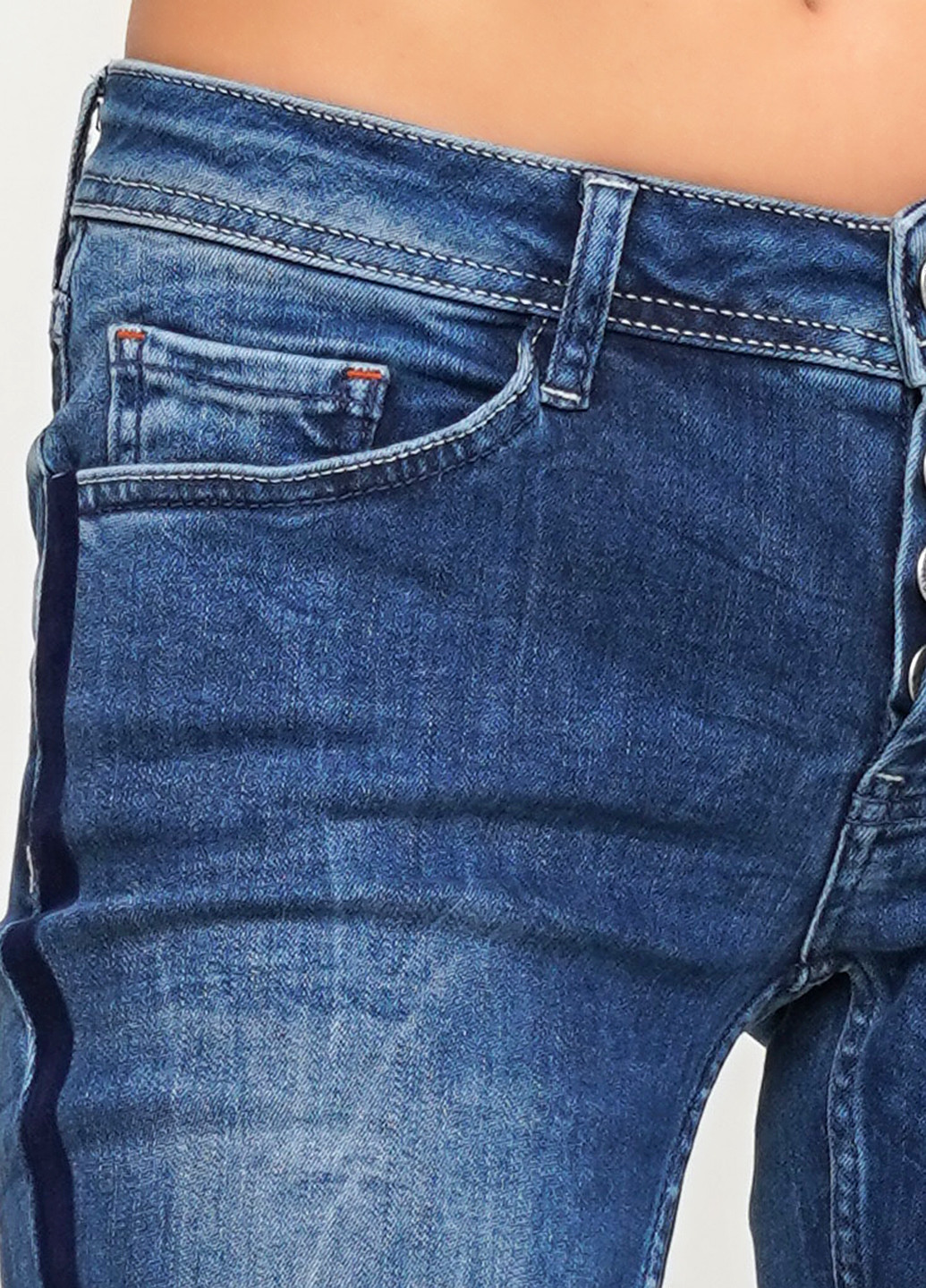 Джинси Madoc Jeans завужені однотонні сині джинсові бавовна