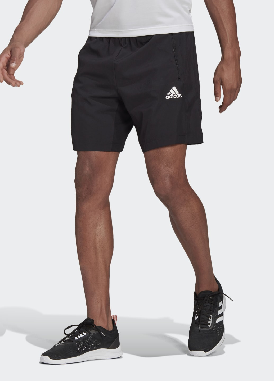 Спортивные шорты AEROREADY Designed 2 Move adidas логотипы чёрные  спортивные ‣ Купить в интернет-магазине Каста ‣ Киев, Одесса, Харьков ‣  Доставка по всей Украине! (#253127497)