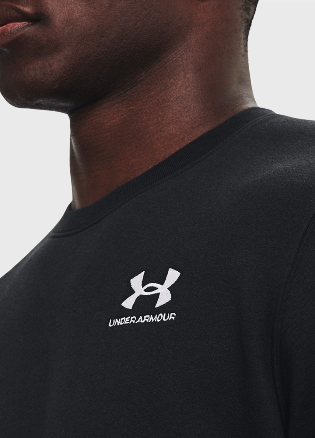 Under Armour свитшот логотип черный спортивный хлопок
