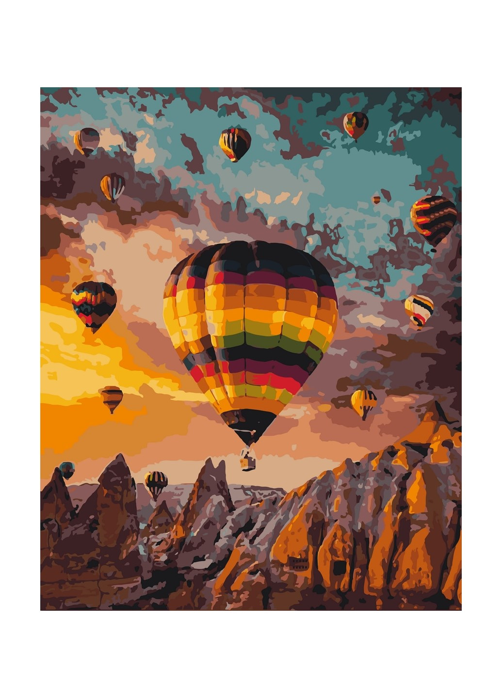 Картина по номерам. "Воздушные шары Каппадокии" 40х50 см 10503-AC Art Craft комбинированные