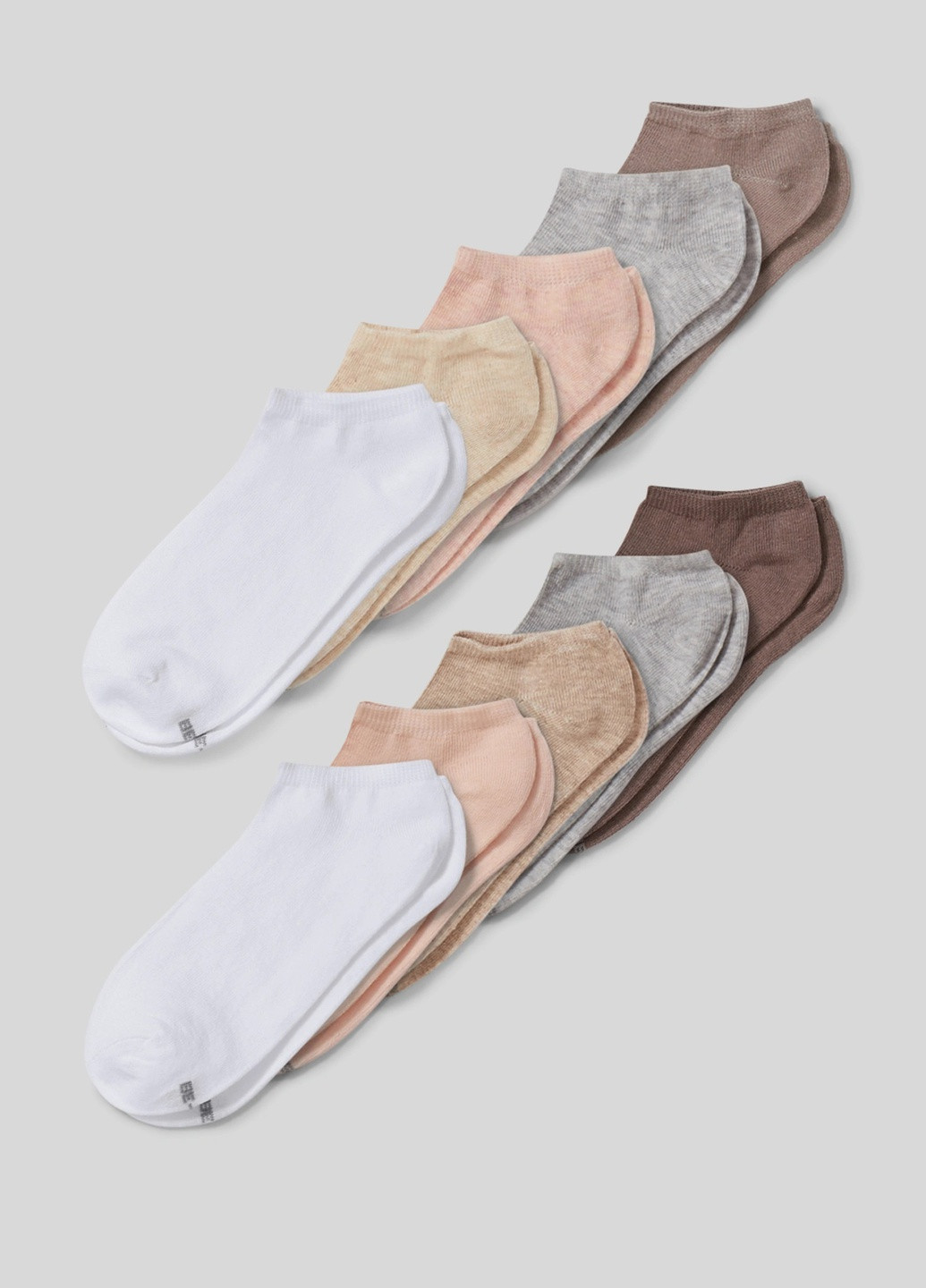 Шкарпетки (10 пар) C&A меланжі білі повсякденні