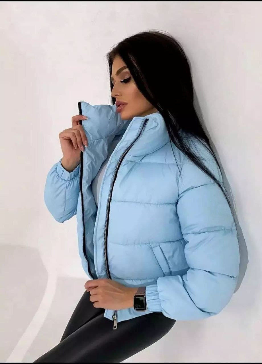 Голубая зимняя женская куртка SoulKiss К-005