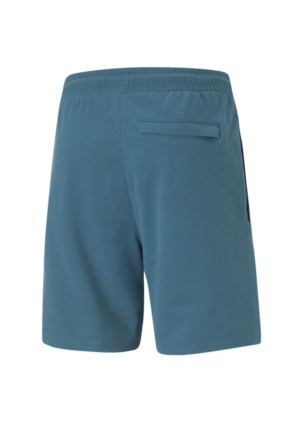 Шорты Nature Camp Graphic Men’s Shorts Puma однотонные синие спортивные хлопок, полиэстер