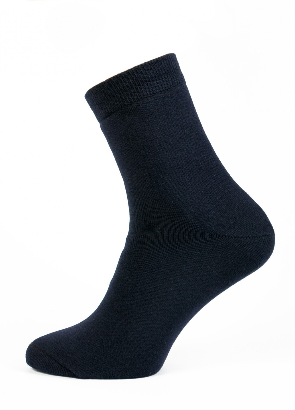 Шкарпетки чоловічі ТМ "Нова пара" 428 середня висота НОВА ПАРА з ущільненім носком однотонні чорні повсякденні