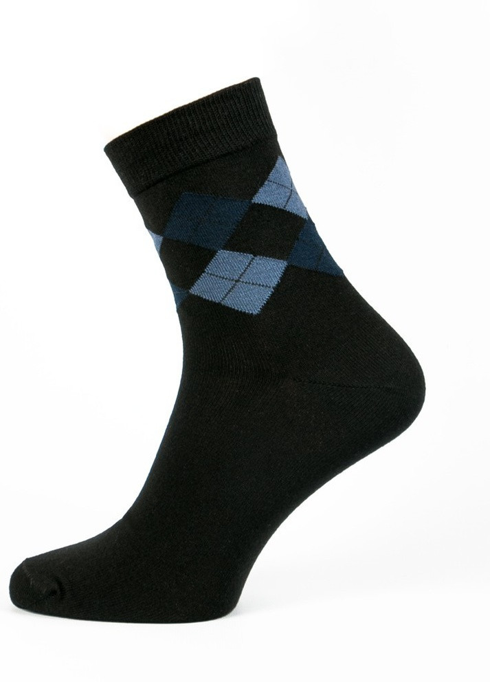 Шкарпетки чоловічі ТМ "Нова пара" 426 НОВА ПАРА середня висота з ущільненім носком однотонні темно-сині повсякденні