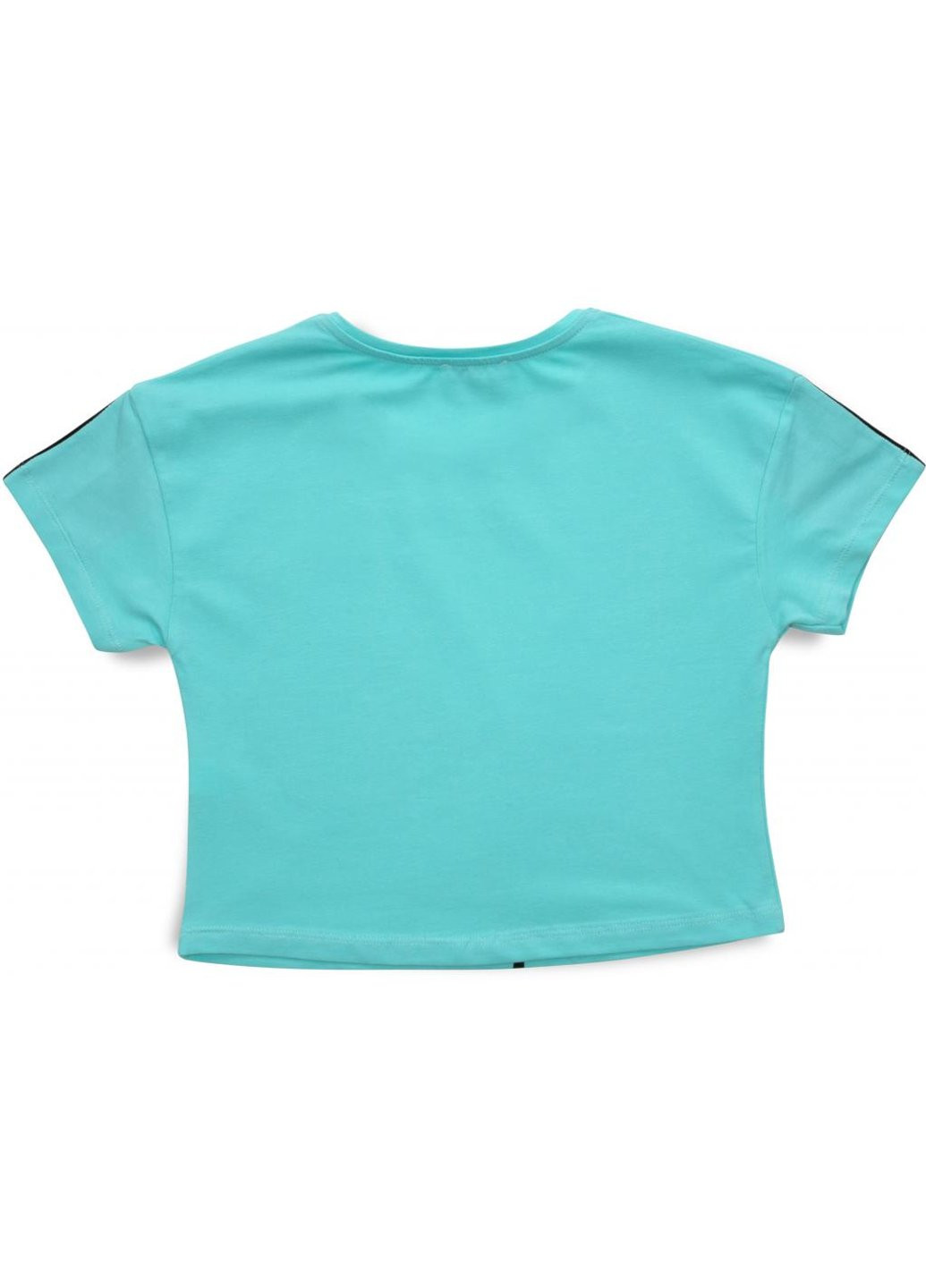 Комбинированная футболка детская с мишкой (3023-164g-green) Matilda