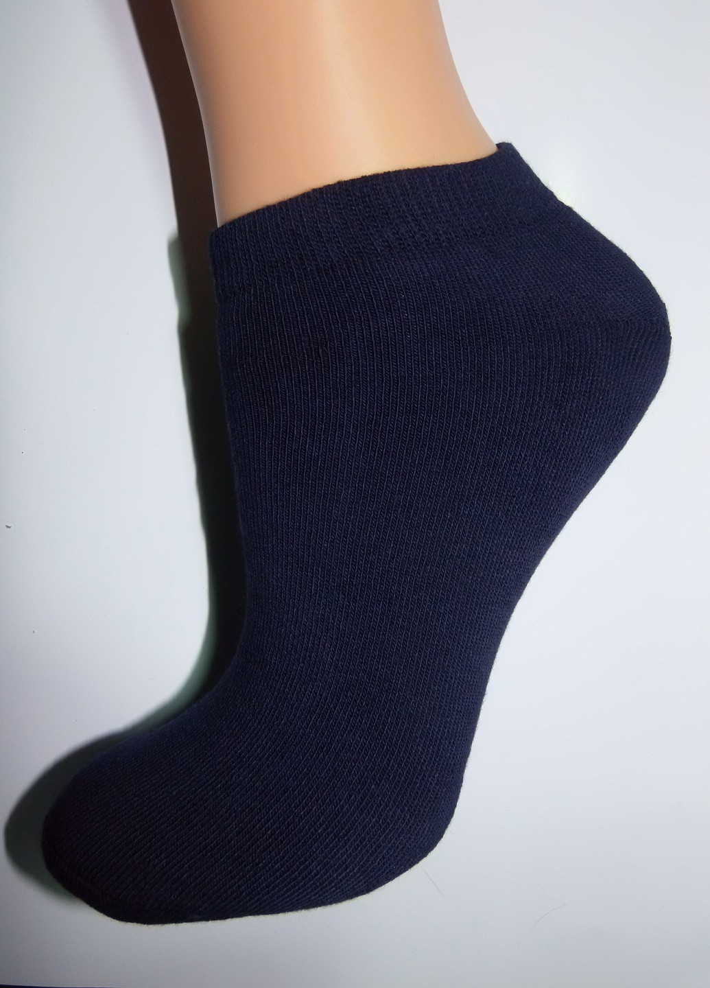 Шкарпетки плюш ТМ "Нова пара" коротка висота 108 НОВА ПАРА Короткая темно-сині повсякденні