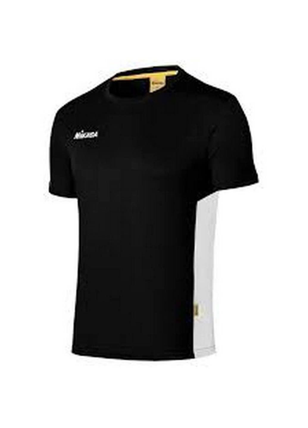 Черная летняя мужская футболка для волейбола mt261-046 Mikasa