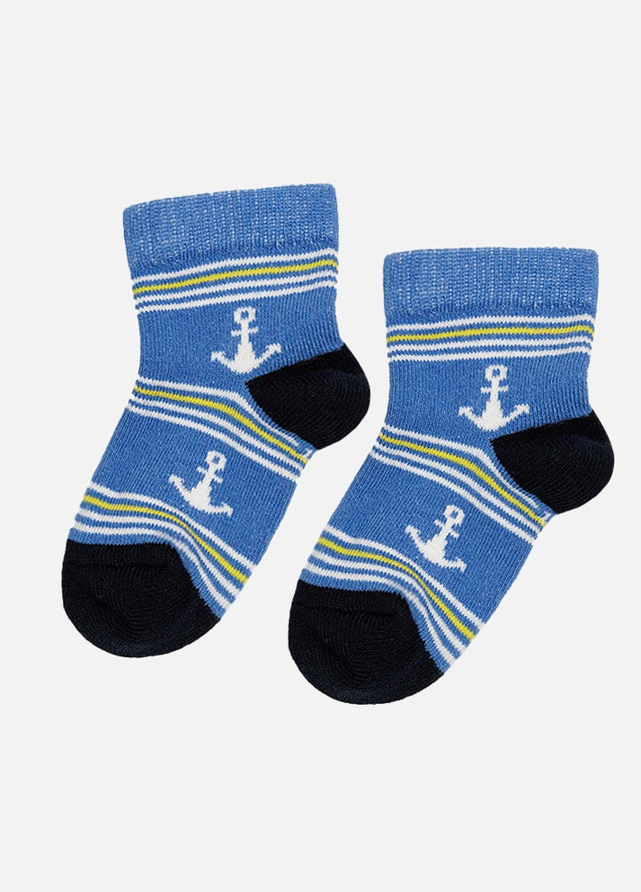 Шкарпетки для хлопчика Yuki сині повсякденні