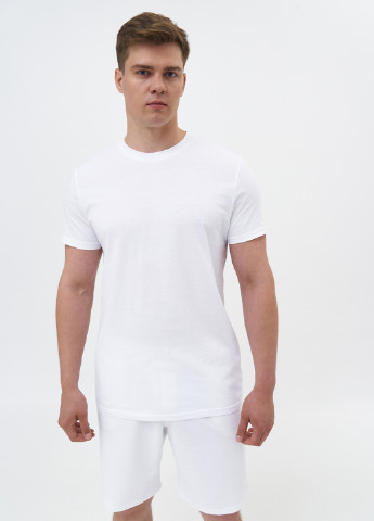Белая летняя белая мужская базовая футболка KASTA design