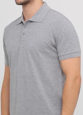 Серая футболка-мужское премиальное хлопковое поло с коротким рукавом для мужчин Stedman однотонная