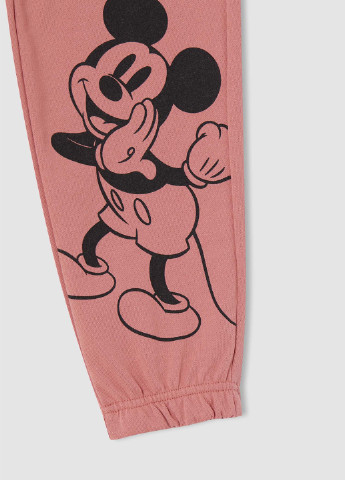 Штани Mickey & Minnie (Standard Characters) DeFacto Брюки завужені, джогери рожево-лілові спортивні трикотаж, поліестер