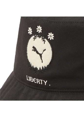 Панама x LIBERTY Women's Bucket Hat Puma однотонная чёрная спортивная полиэстер