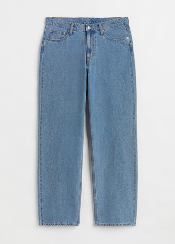 Светло-синие демисезонные прямые джинсы H&M