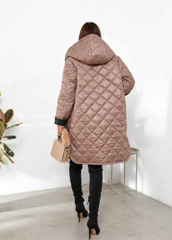 Бежева зимня жіноче пальто Hand Made