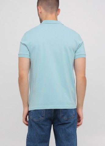 Голубой футболка-мужское премиальное хлопковое поло с коротким рукавом для мужчин Stedman однотонная
