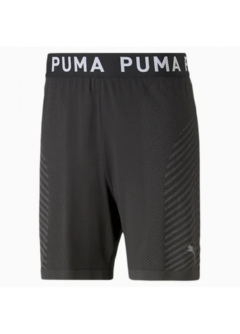 Шорты Puma логотипы чёрные спортивные полиэстер