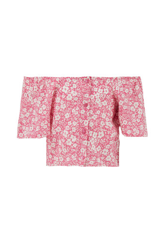 Розовый летний костюм(блуза, юбка) DeFacto