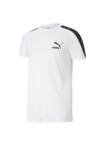 Белая демисезонная футболка iconic t7 men's tee Puma