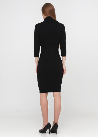 Черное кэжуал платье платье-водолазка Vero Moda однотонное