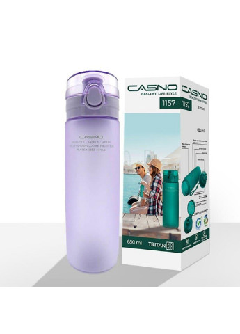 Спортивная бутылка для воды Casno фиолетовая