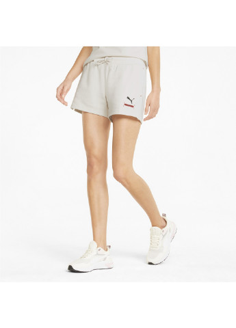 Шорты Better Women's Shorts Puma однотонные комбинированные спортивные хлопок, эластан