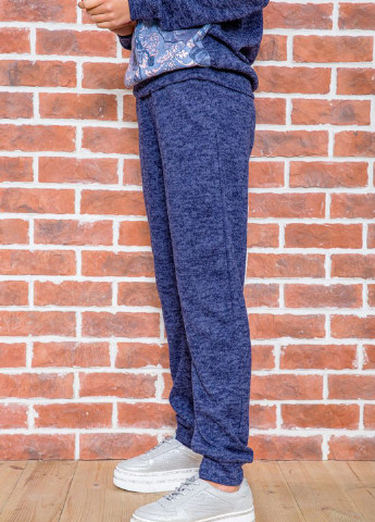 Костюм (свитшот, брюки) Ager рисунок тёмно-синий спортивный хлопок