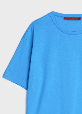 Блакитна літня футболка оверсайз KASTA design