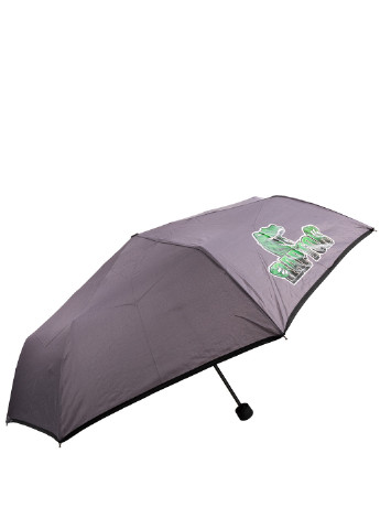 Дитячий складаний парасолька механічний 98 см ArtRain однотонна сіра