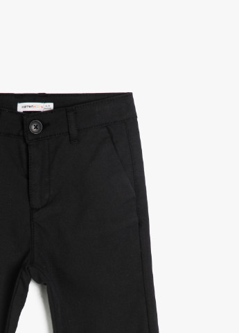 Черные кэжуал демисезонные брюки классические KOTON