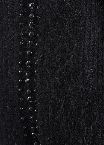 Шапка женская шерстяная зимняя вязаная бини Regina Notte бини однотонная чёрная акрил